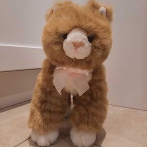 ADORABLE VINTAGE ORANGE TABBY CAT PLUSH PURR-FECTION BY MJC 1992 MINT CONDITION